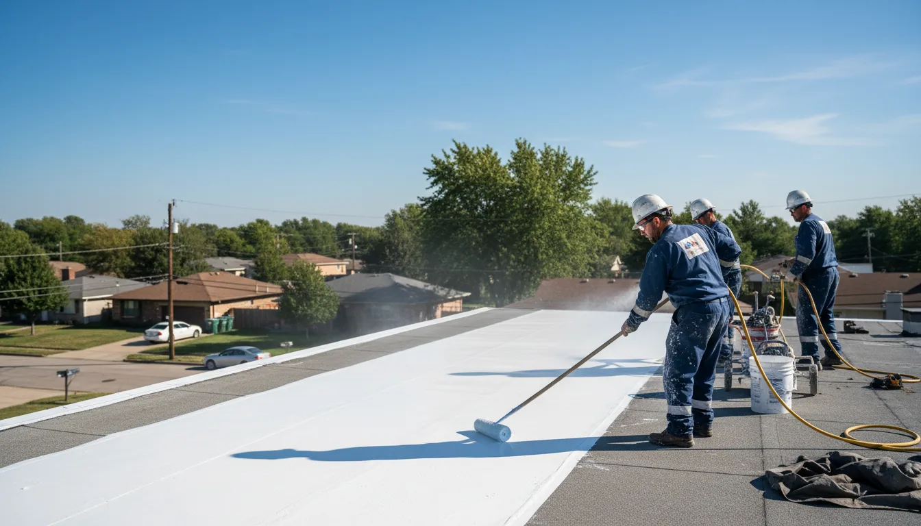 Commercial roof coating in Connersville, IN near me